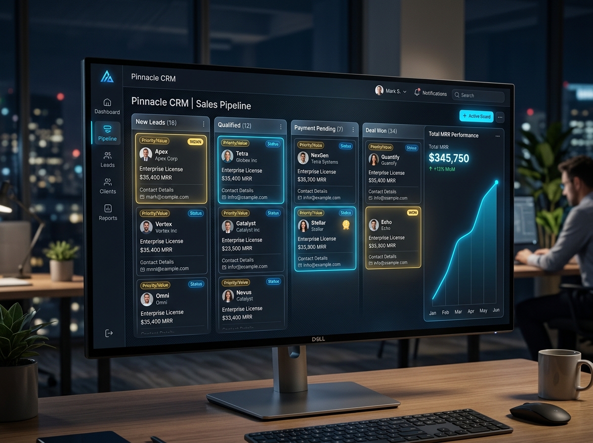 RobovAI Nova Sales CRM Kanban Board
